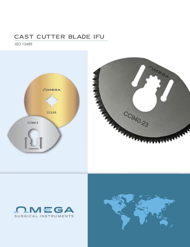 Omega Cast Cutter Blade IFU Instructions for Use